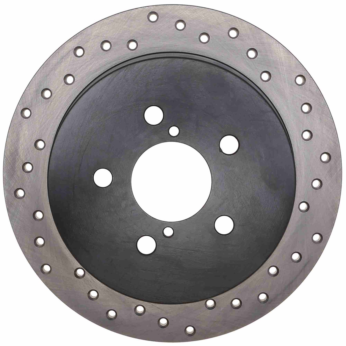 StopTech Sport Cross Drilled Brake Rotor; Rear Left