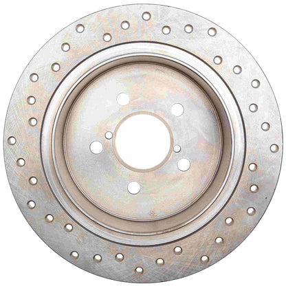 StopTech Sport Cross Drilled Brake Rotor; Rear Right