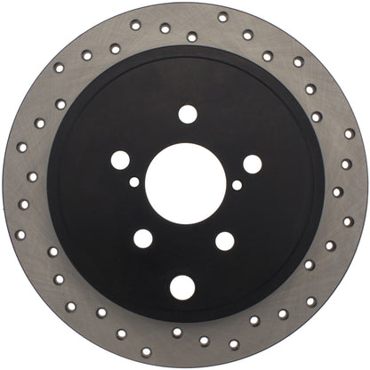 StopTech Sport Cryo Cross Drilled Brake Rotor; Rear Left