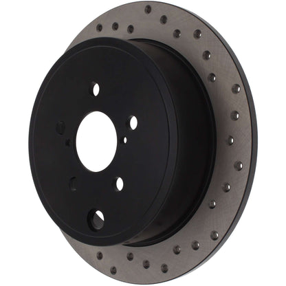 StopTech Sport Cryo Cross Drilled Brake Rotor; Rear Right