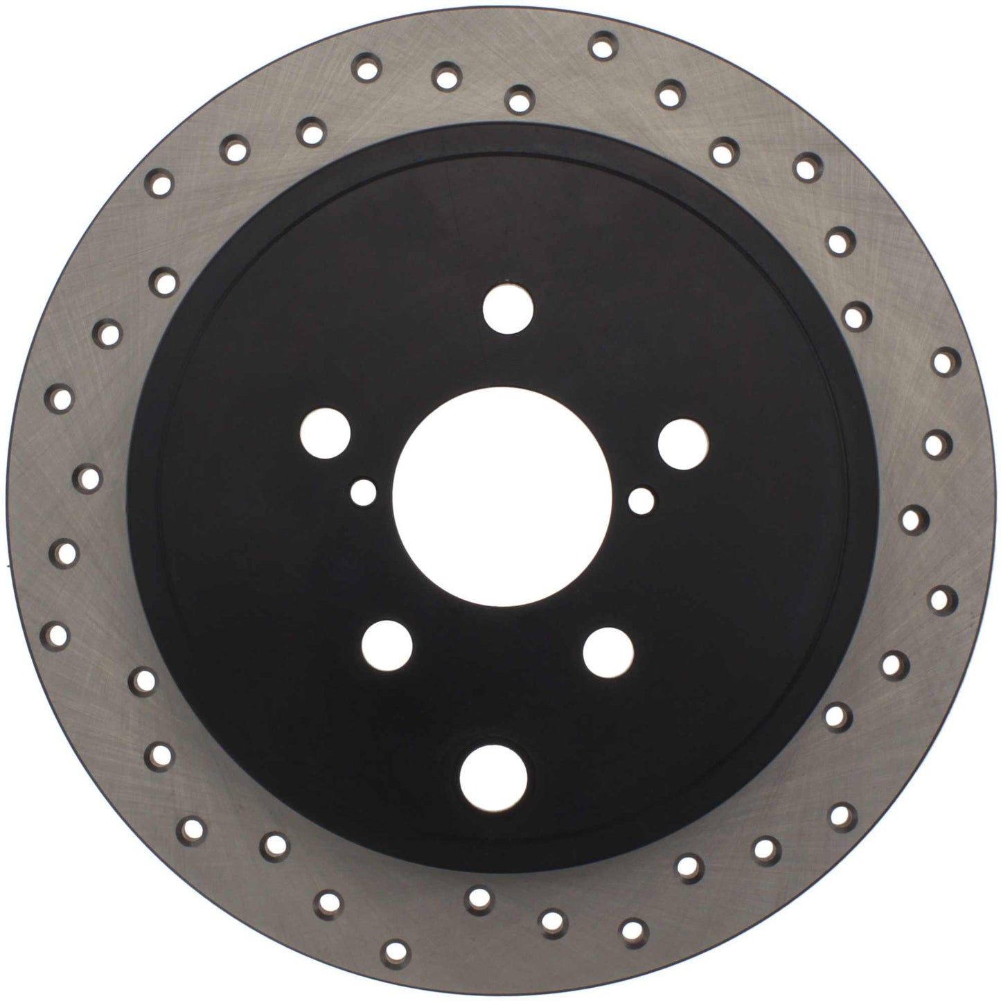 StopTech Sport Cross Drilled Brake Rotor; Rear Left