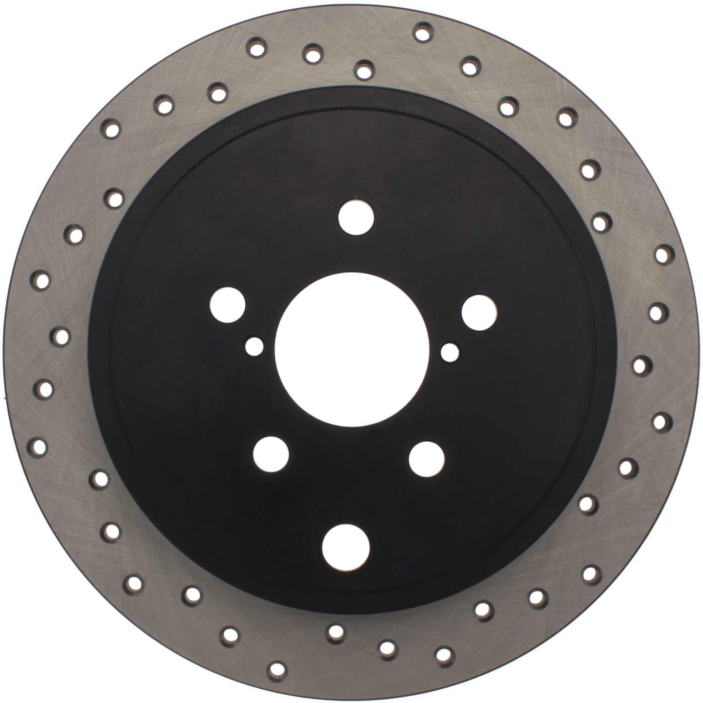 StopTech Sport Cross Drilled Brake Rotor; Rear Right
