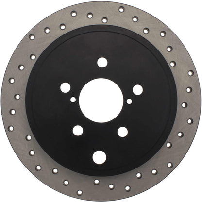 StopTech Sport Cross Drilled Brake Rotor; Rear Right