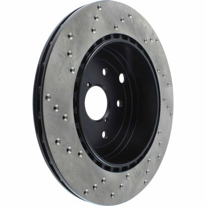 StopTech Sport Cryo Cross Drilled Brake Rotor; Rear Left