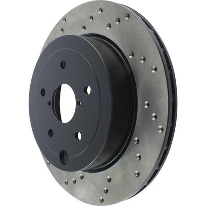 StopTech Sport Cryo Cross Drilled Brake Rotor; Rear Right