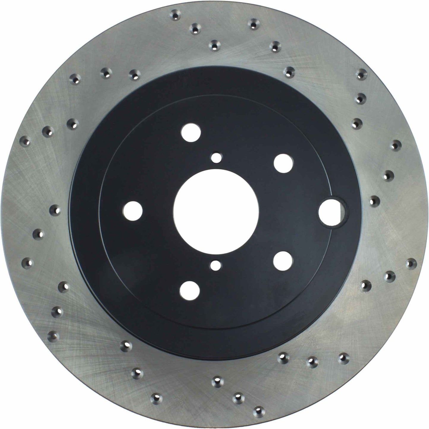 StopTech Sport Cross Drilled Brake Rotor; Rear Left