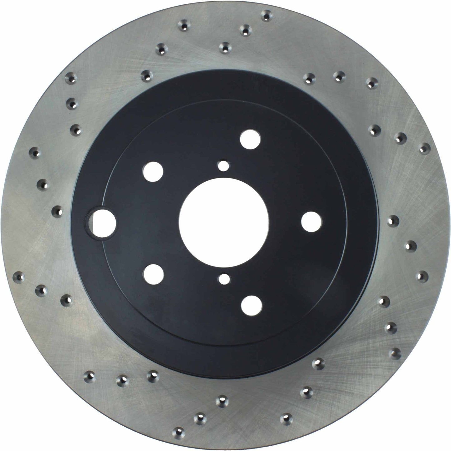 StopTech Sport Cross Drilled Brake Rotor; Rear Right