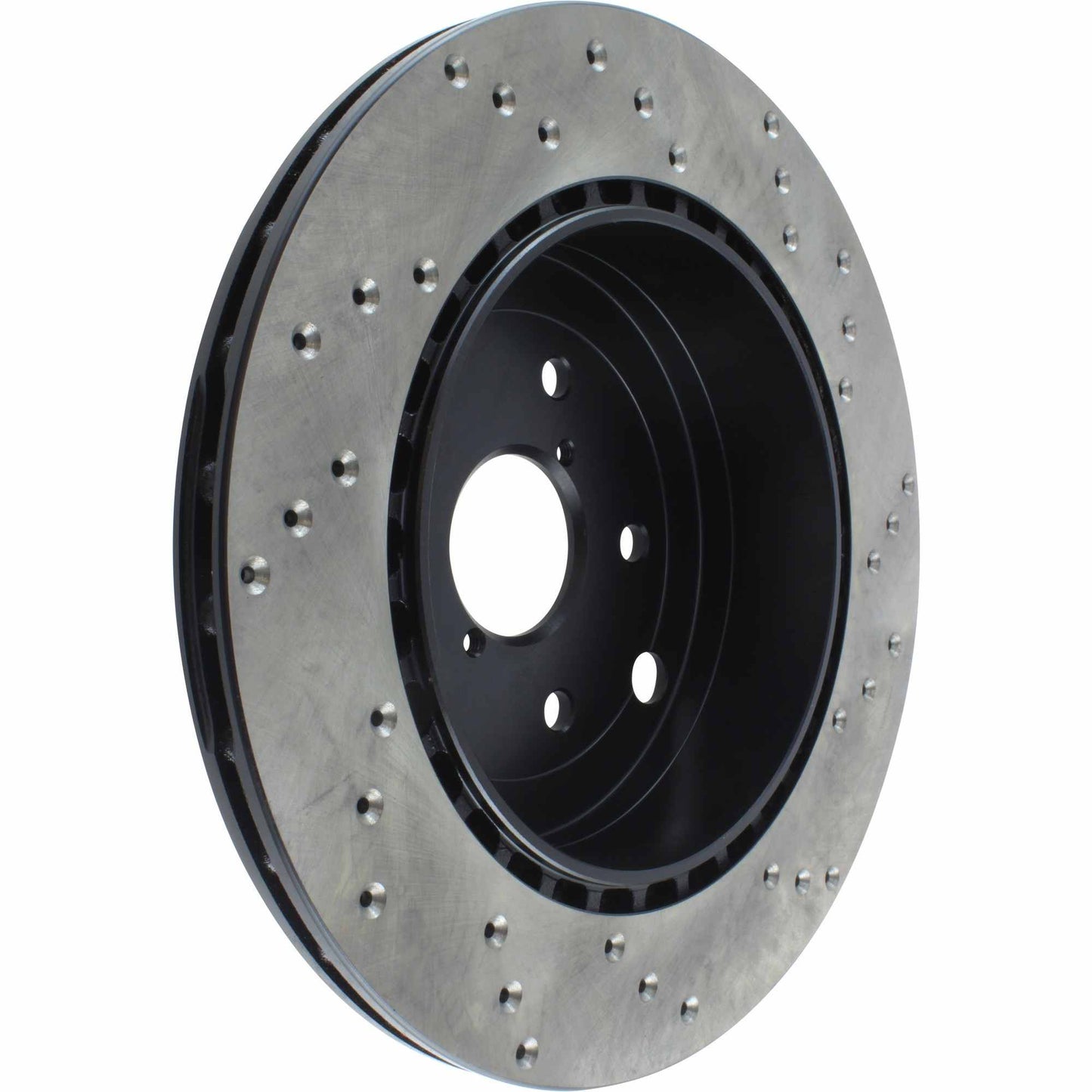 StopTech Sport Cross Drilled Brake Rotor; Rear Right