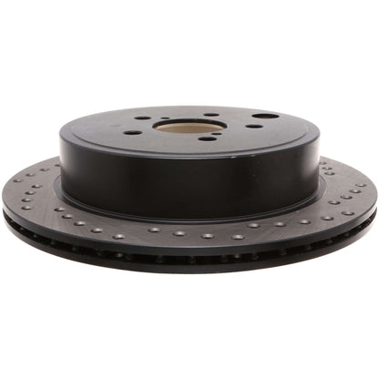 StopTech Sport Cryo Cross Drilled Brake Rotor; Rear Left