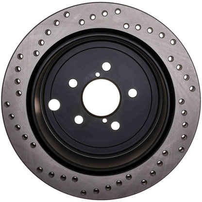 StopTech Sport Cryo Cross Drilled Brake Rotor; Rear Left