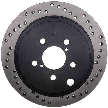 StopTech Sport Cryo Cross Drilled Brake Rotor; Rear Left