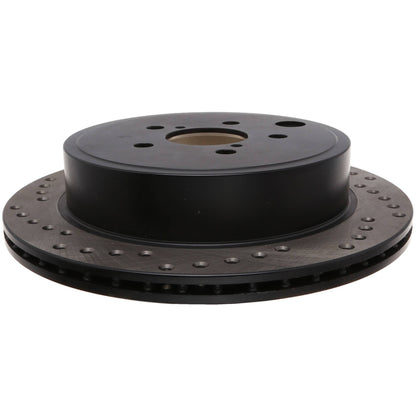 StopTech Sport Cryo Cross Drilled Brake Rotor; Rear Right
