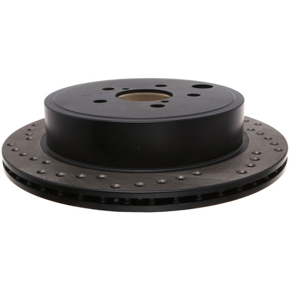 StopTech Sport Cryo Cross Drilled Brake Rotor; Rear Right