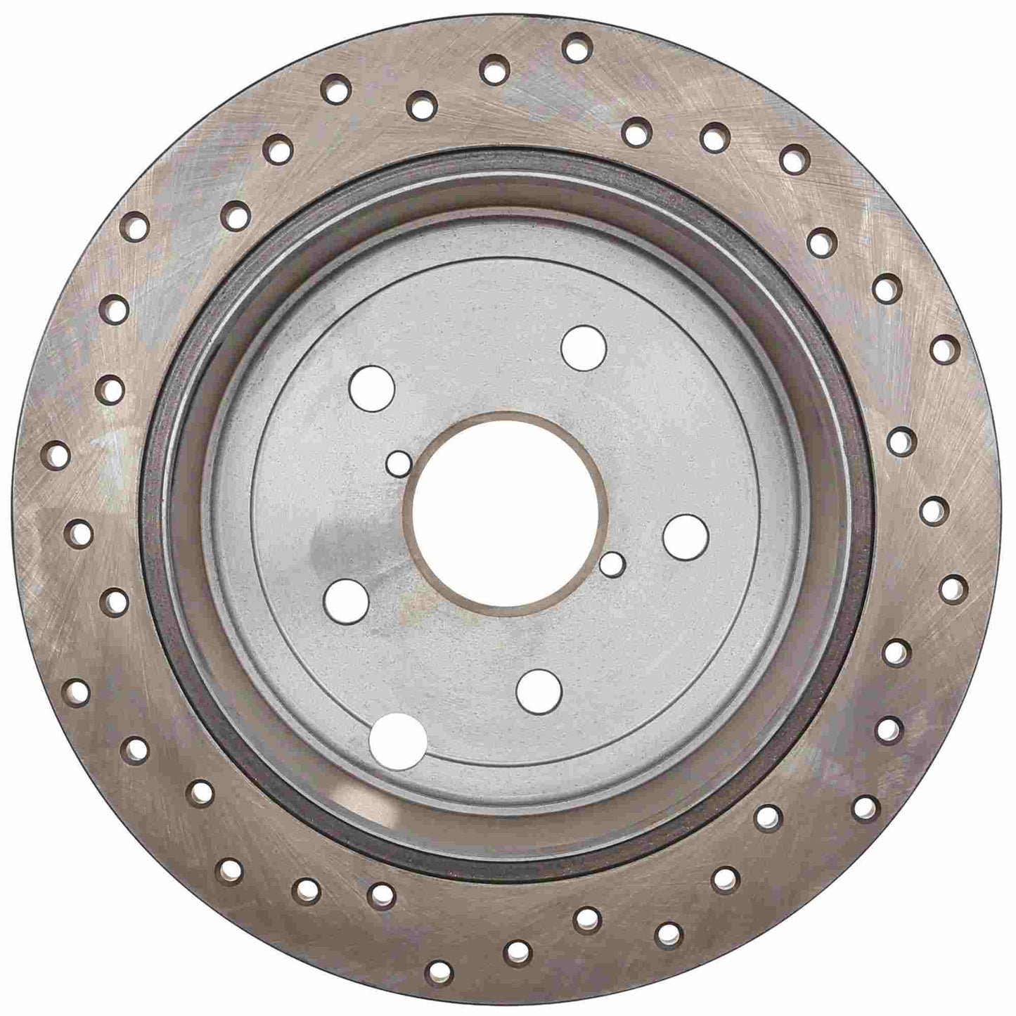 StopTech Sport Cross Drilled Brake Rotor; Rear Left