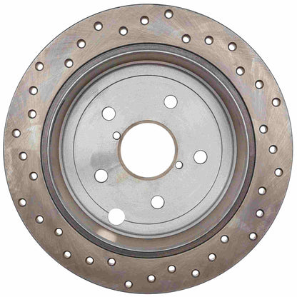 StopTech Sport Cross Drilled Brake Rotor; Rear Left
