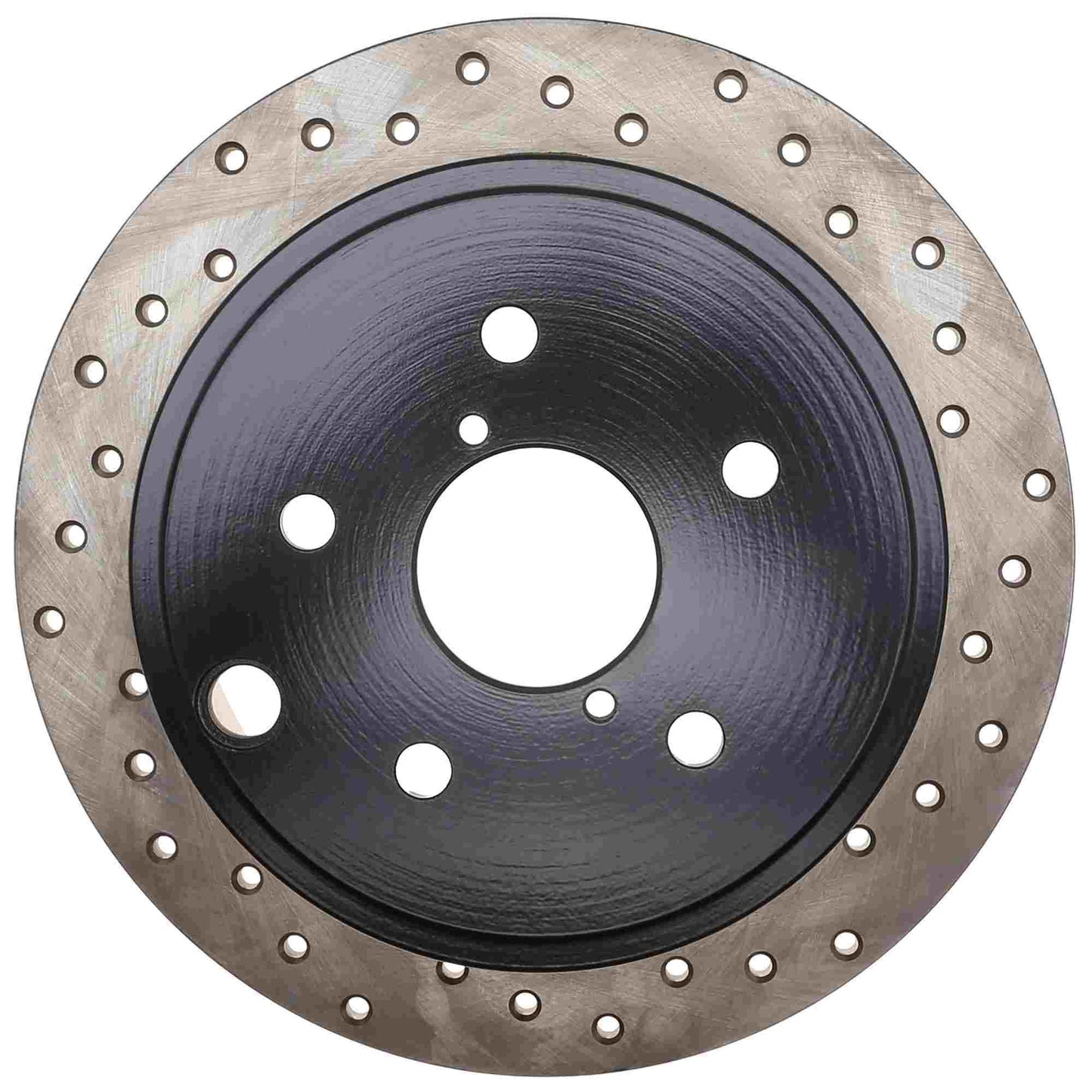 StopTech Sport Cross Drilled Brake Rotor; Rear Left