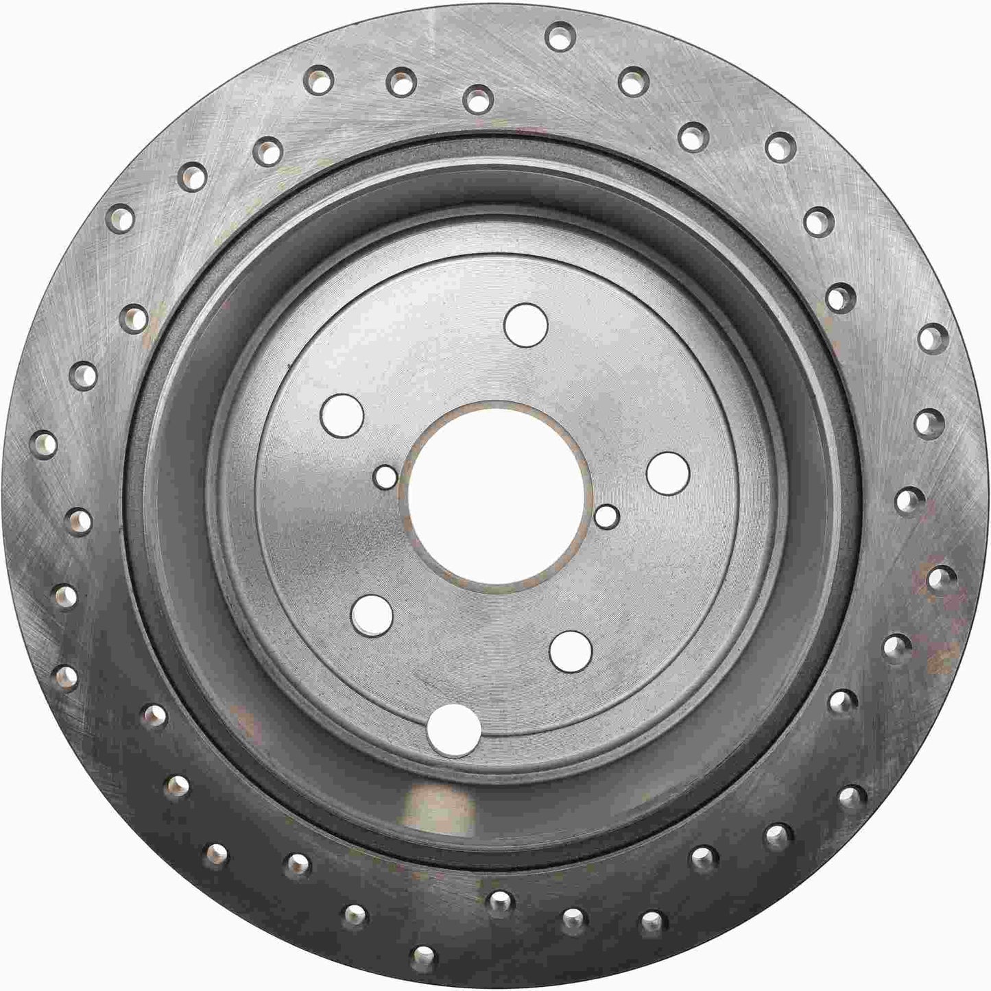StopTech Sport Cross Drilled Brake Rotor; Rear Right