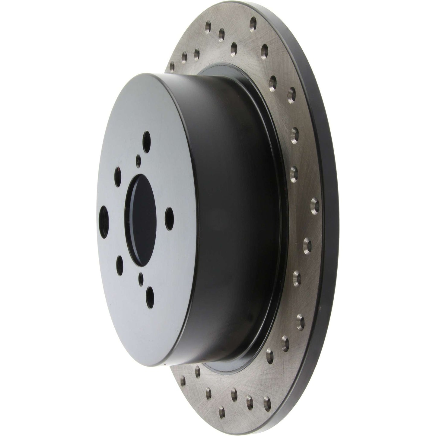 StopTech Sport Cross Drilled Brake Rotor; Rear Left