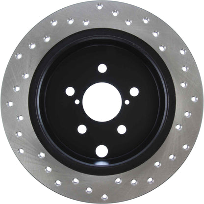StopTech Sport Cross Drilled Brake Rotor; Rear Right