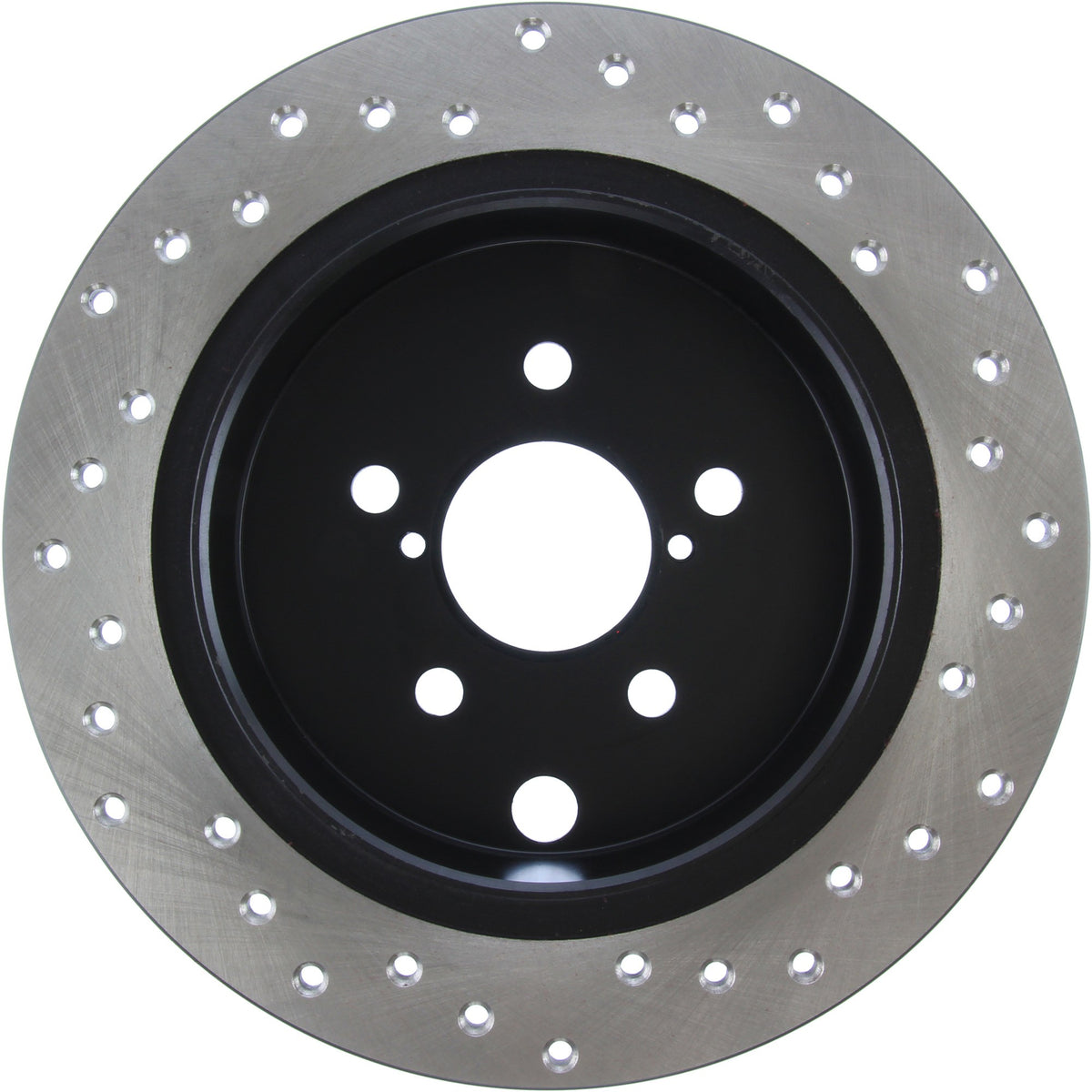 StopTech Sport Cross Drilled Brake Rotor; Rear Right