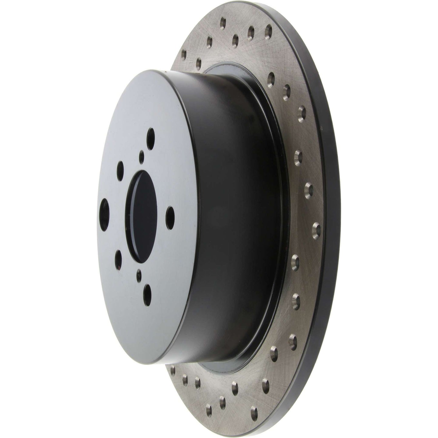 StopTech Sport Cross Drilled Brake Rotor; Rear Right