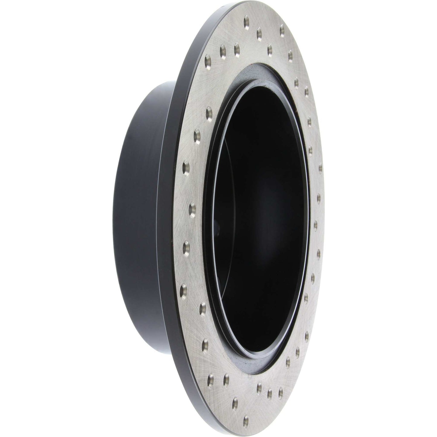 StopTech Sport Cross Drilled Brake Rotor; Rear Right