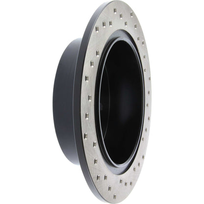 StopTech Sport Cross Drilled Brake Rotor; Rear Right