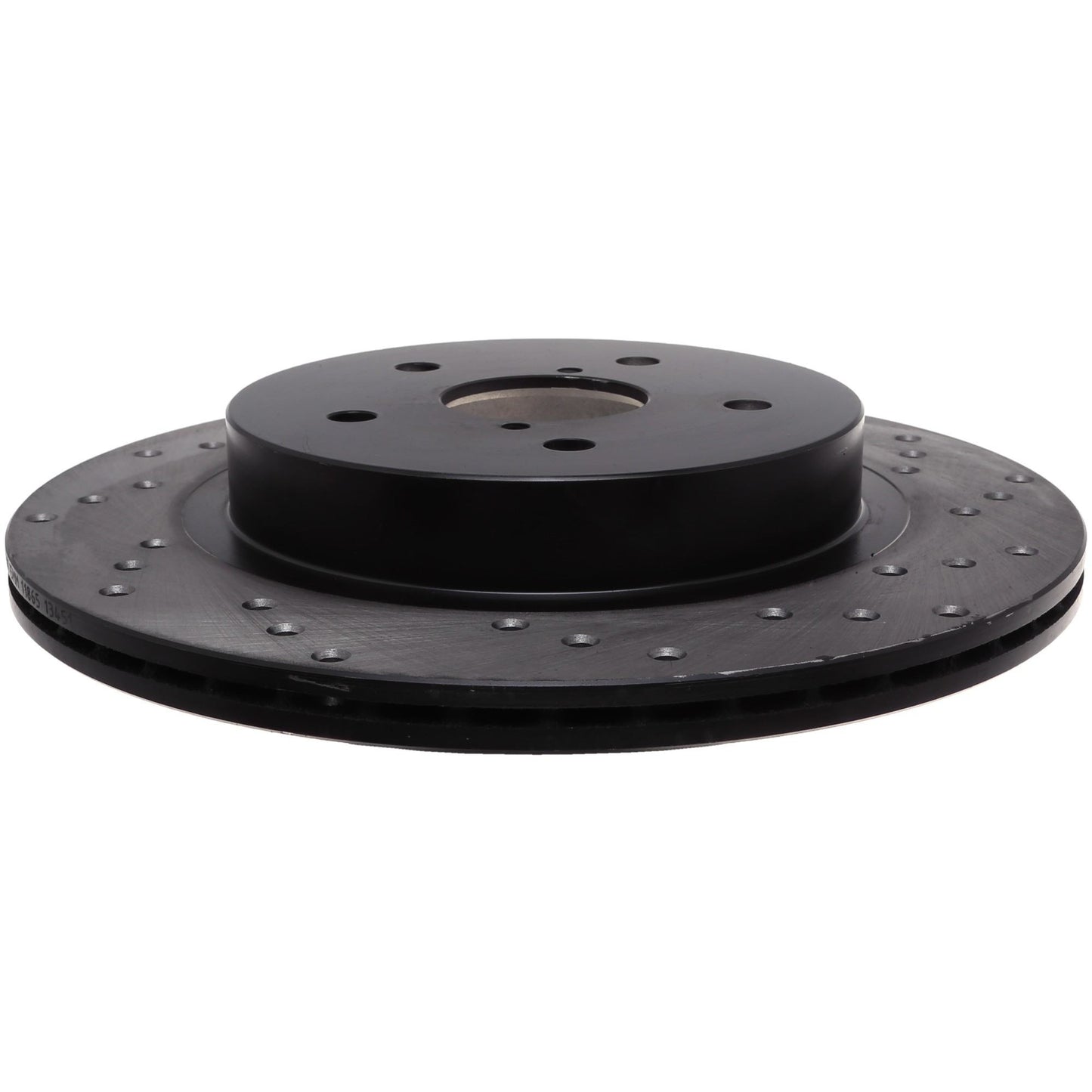 StopTech Sport Cross Drilled Brake Rotor; Rear Left