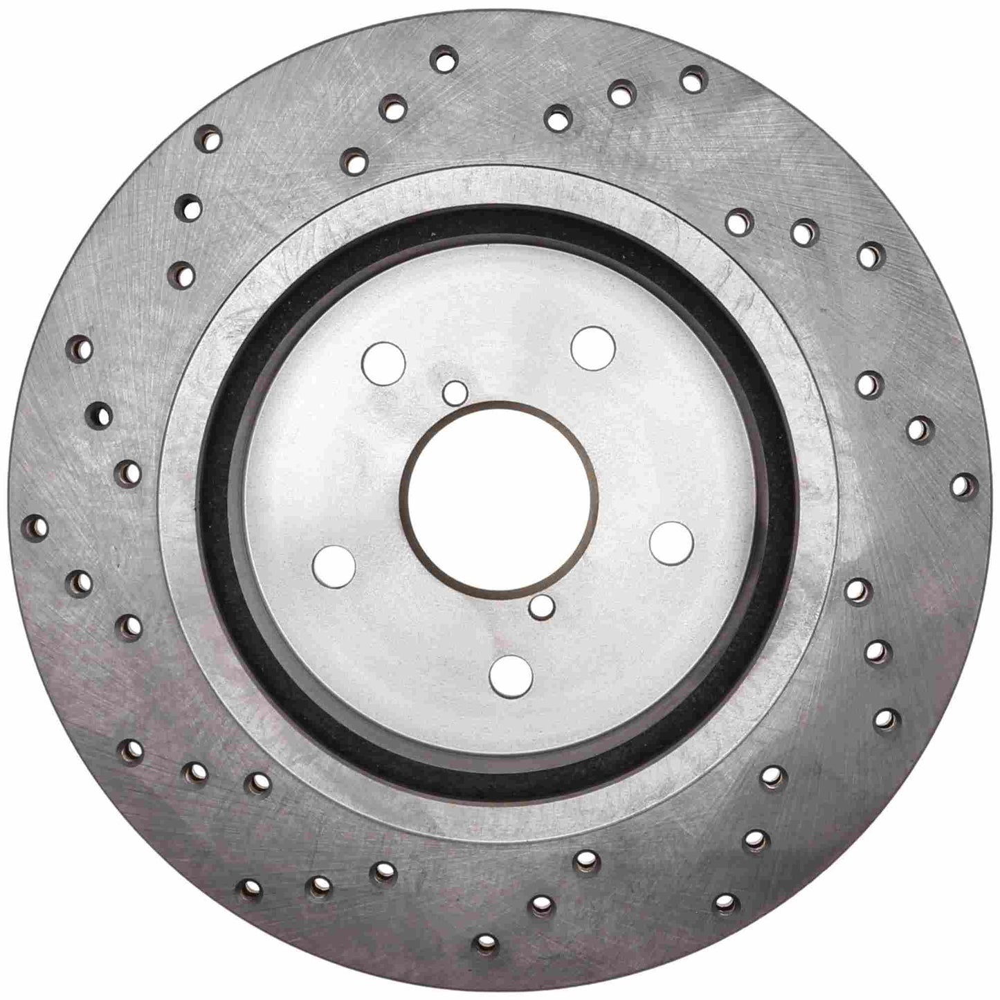 StopTech Sport Cross Drilled Brake Rotor; Rear Left