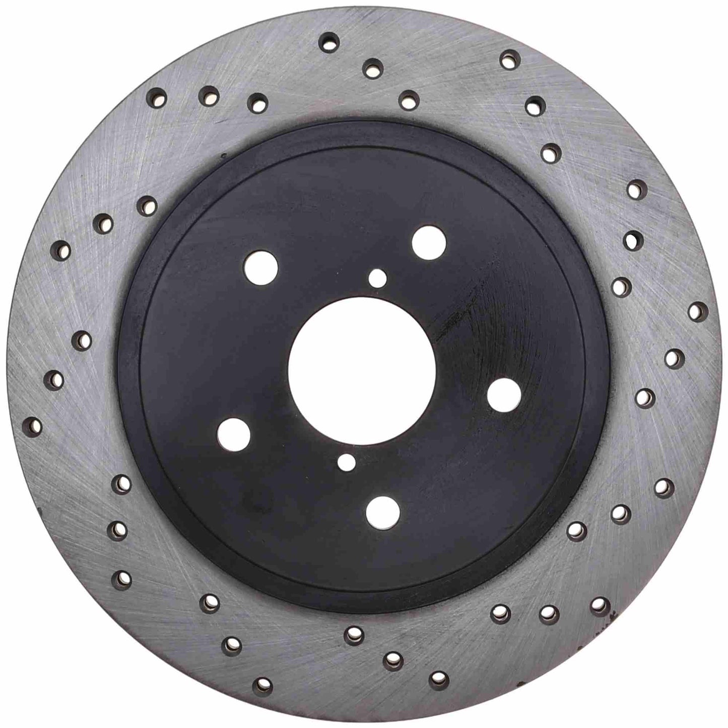 StopTech Sport Cross Drilled Brake Rotor; Rear Left