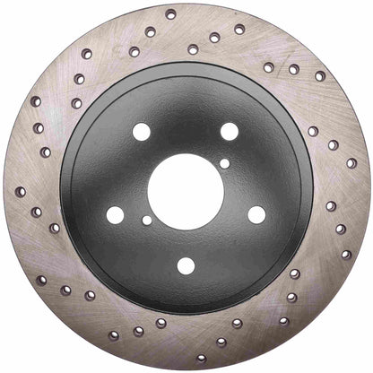 StopTech Sport Cross Drilled Brake Rotor - Rear Left 128.47037R