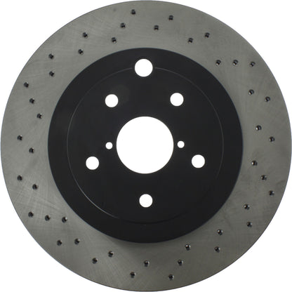 Stoptech Centric 18-21 Subaru WRX STI Rear SportStop Drilled Premium Rotor 128.47039