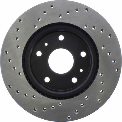 StopTech Sport Cryo Cross Drilled Brake Rotor; Front Left
