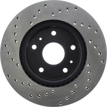 StopTech Sport Cryo Cross Drilled Brake Rotor; Front Left