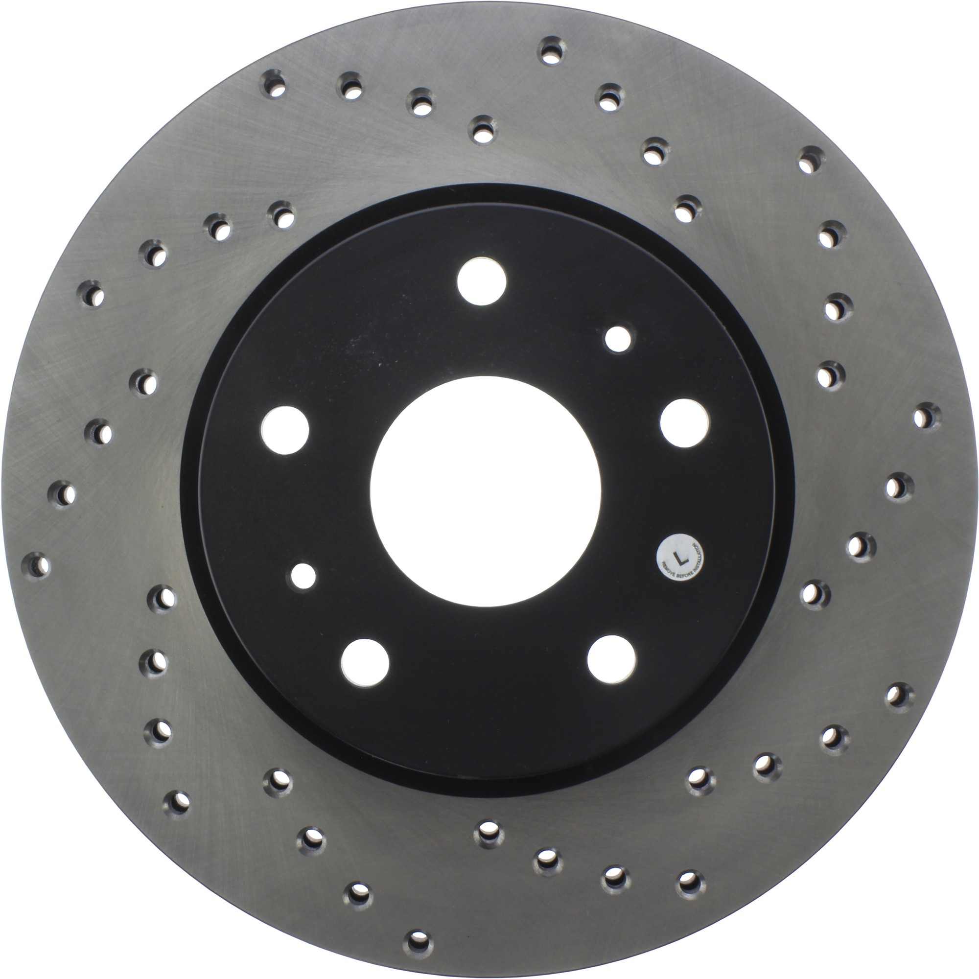 StopTech Sport Cryo Cross Drilled Brake Rotor; Front Left