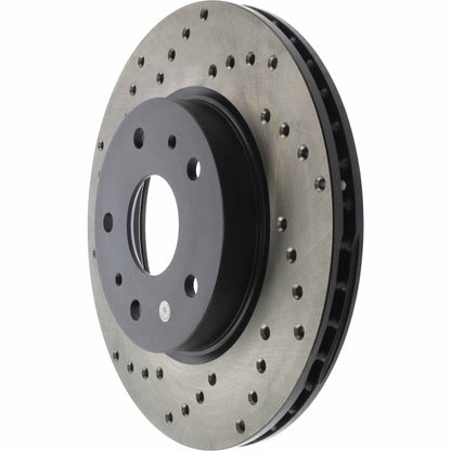 StopTech Sport Cryo Cross Drilled Brake Rotor; Front Right