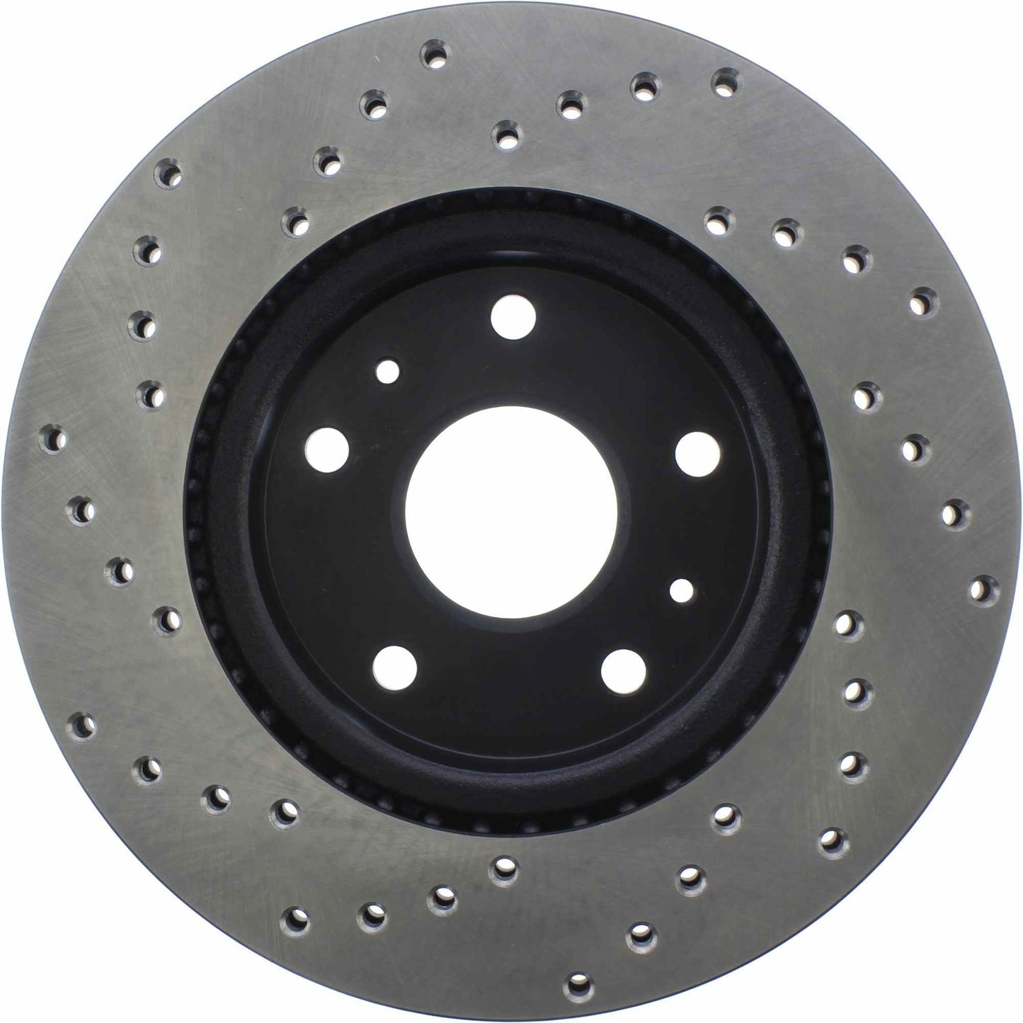 StopTech Sport Cross Drilled Brake Rotor; Front Left