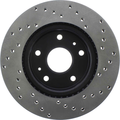 StopTech Sport Cross Drilled Brake Rotor; Front Right