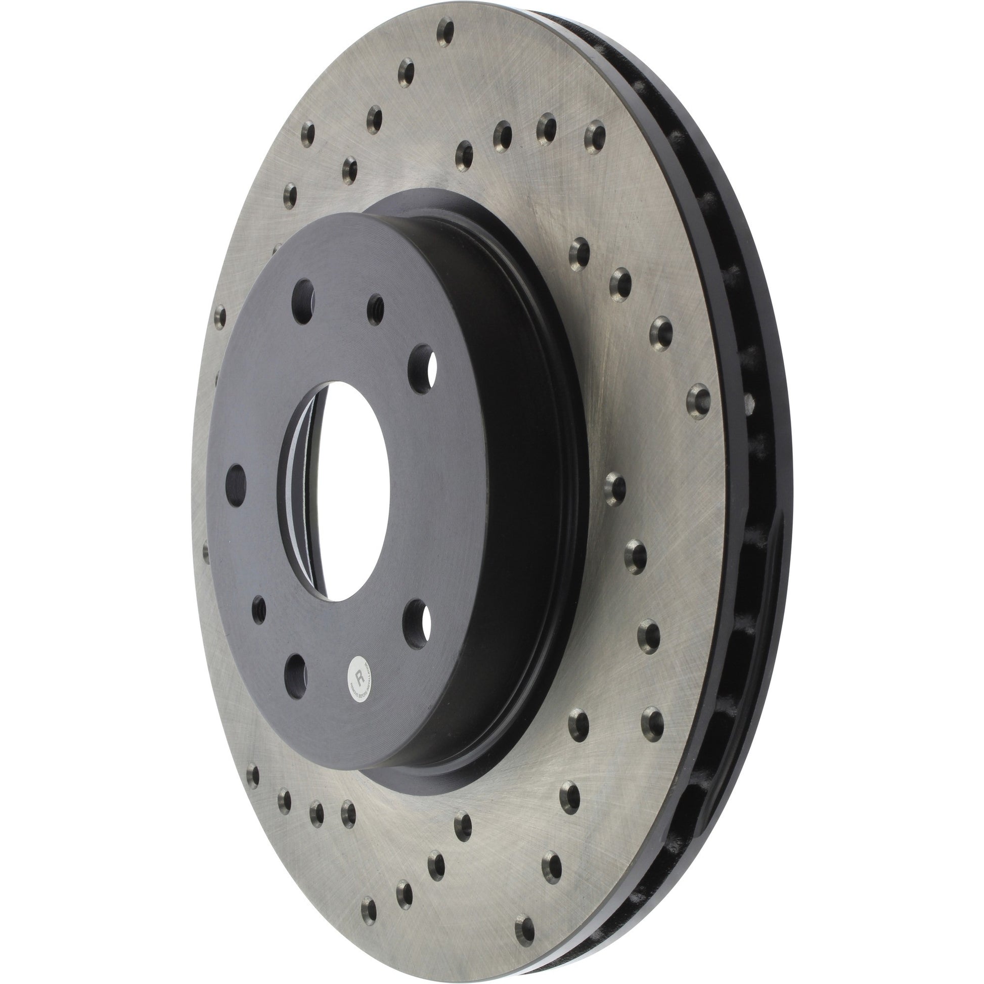 StopTech Sport Cross Drilled Brake Rotor; Front Right