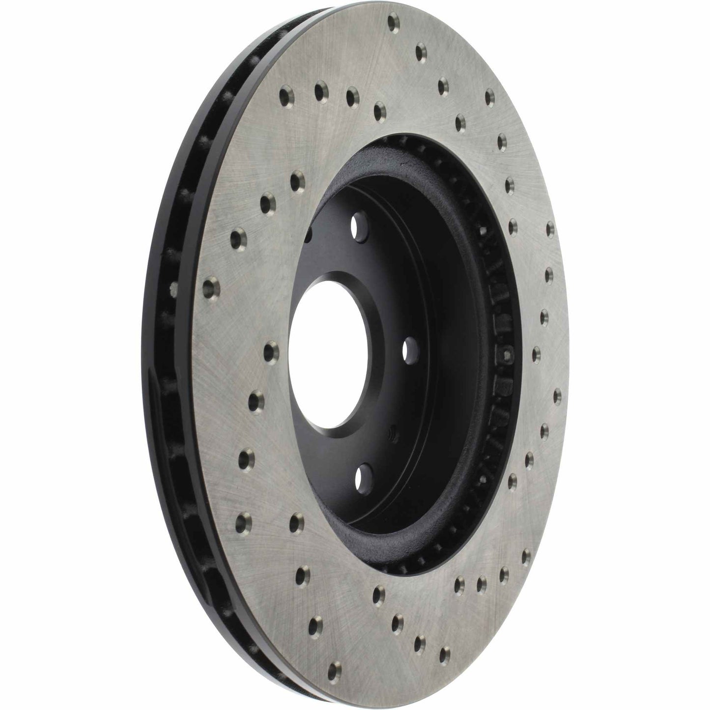 StopTech Sport Cross Drilled Brake Rotor; Front Right