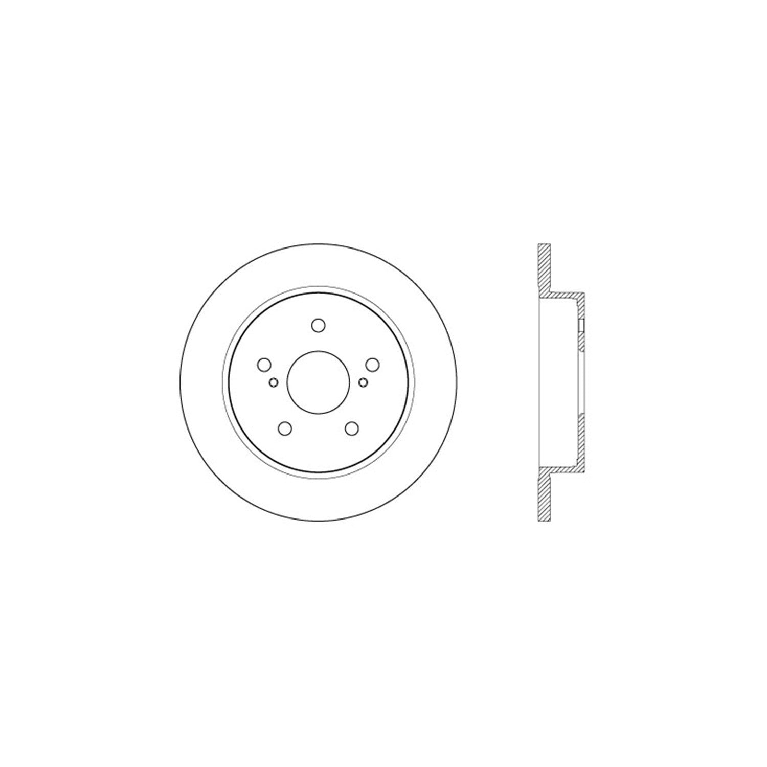 StopTech Sport Cross Drilled Brake Rotor; Rear Left