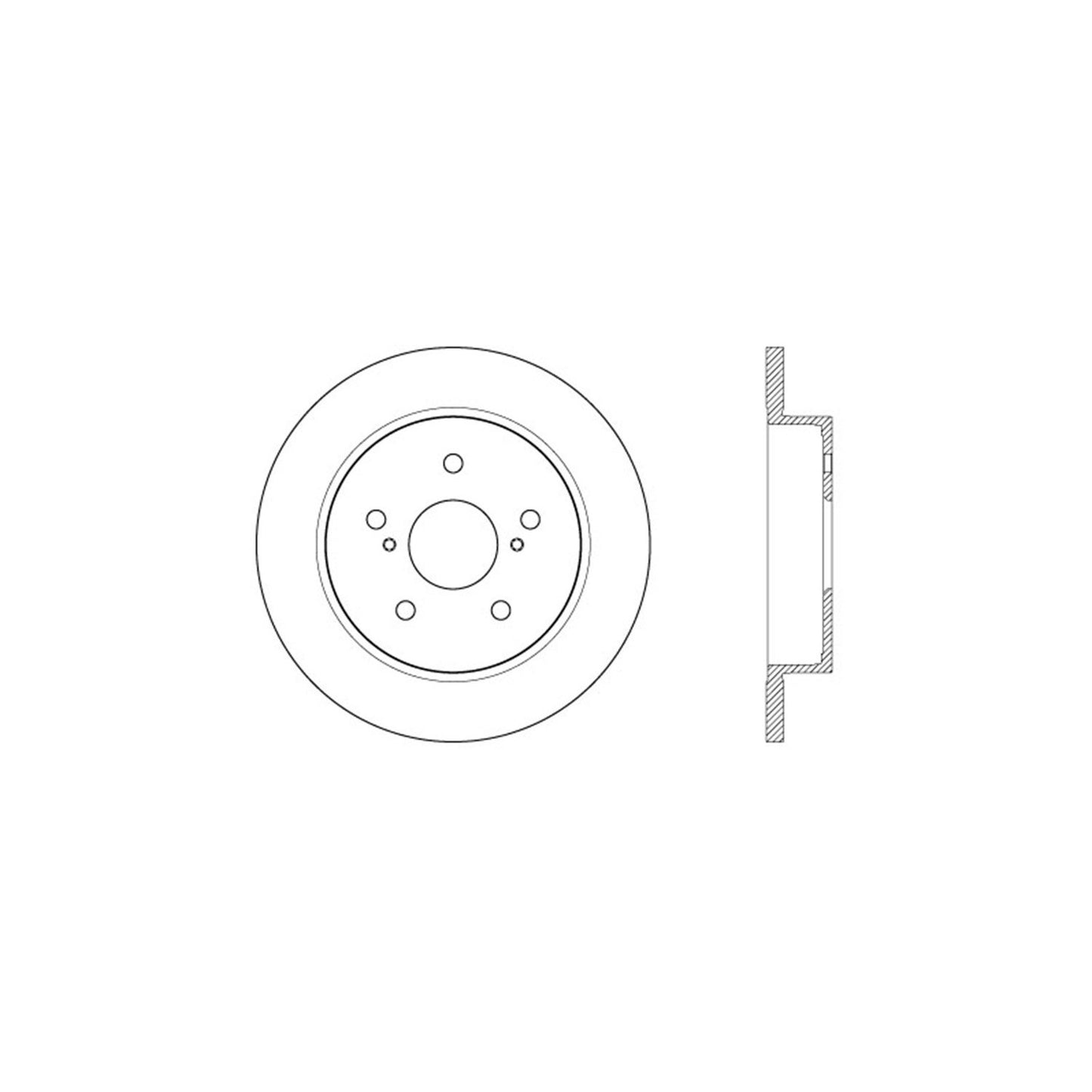 StopTech Sport Cross Drilled Brake Rotor; Rear Right