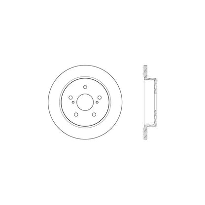StopTech Sport Cross Drilled Brake Rotor; Rear Right