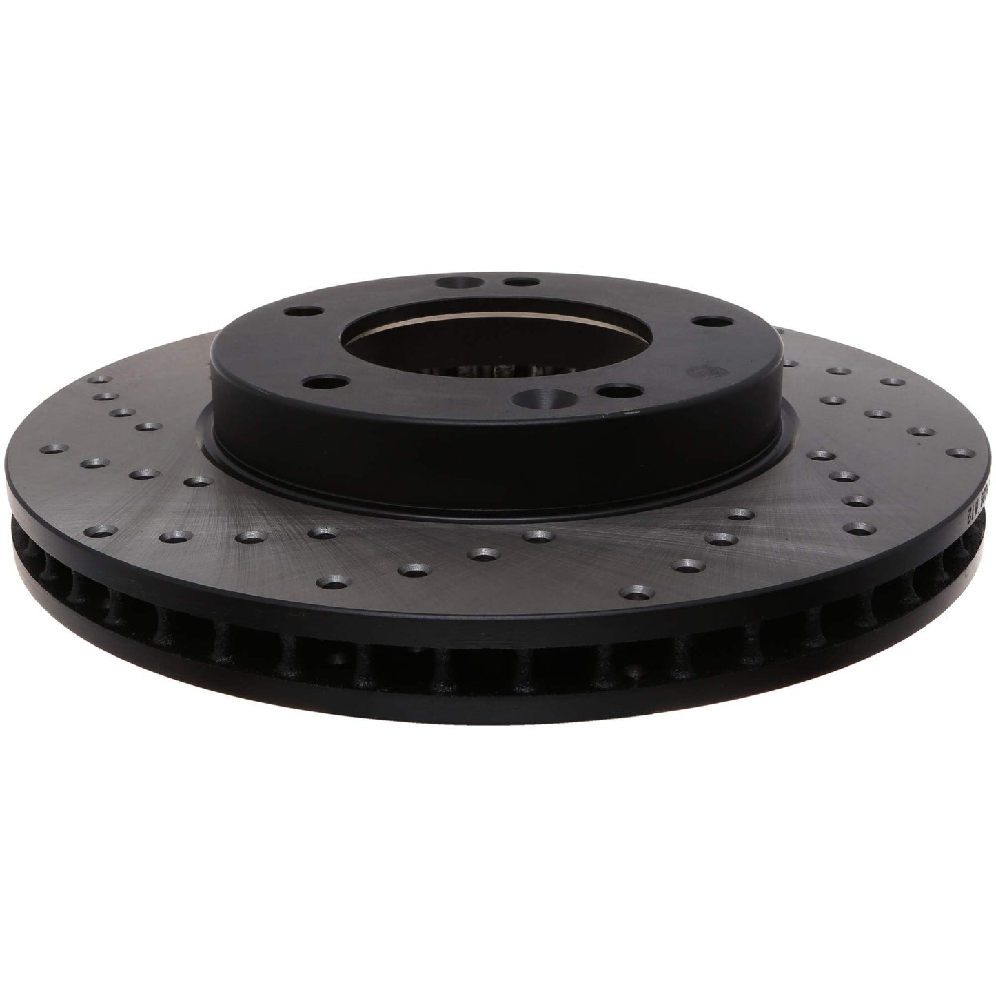 StopTech Sport Cross Drilled Brake Rotor; Front Right