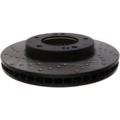 StopTech Sport Cross Drilled Brake Rotor; Front Right