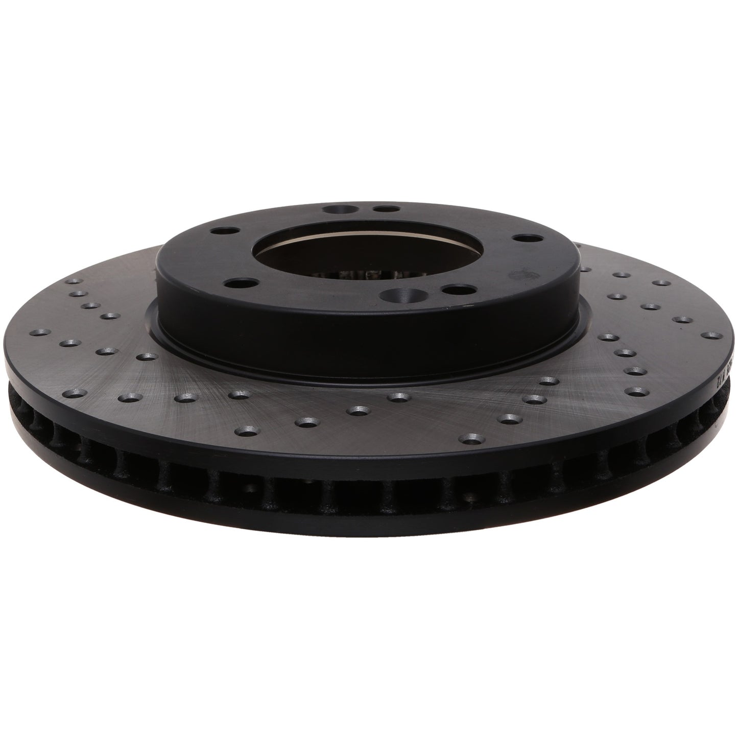 StopTech Sport Cross Drilled Brake Rotor; Front Right