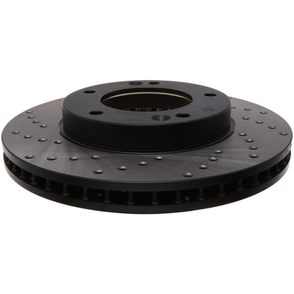StopTech Sport Cross Drilled Brake Rotor; Front Right