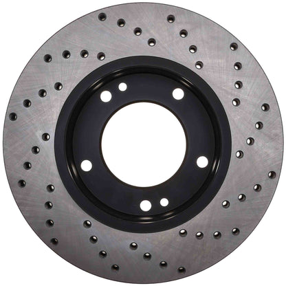 StopTech Sport Cross Drilled Brake Rotor; Front Right