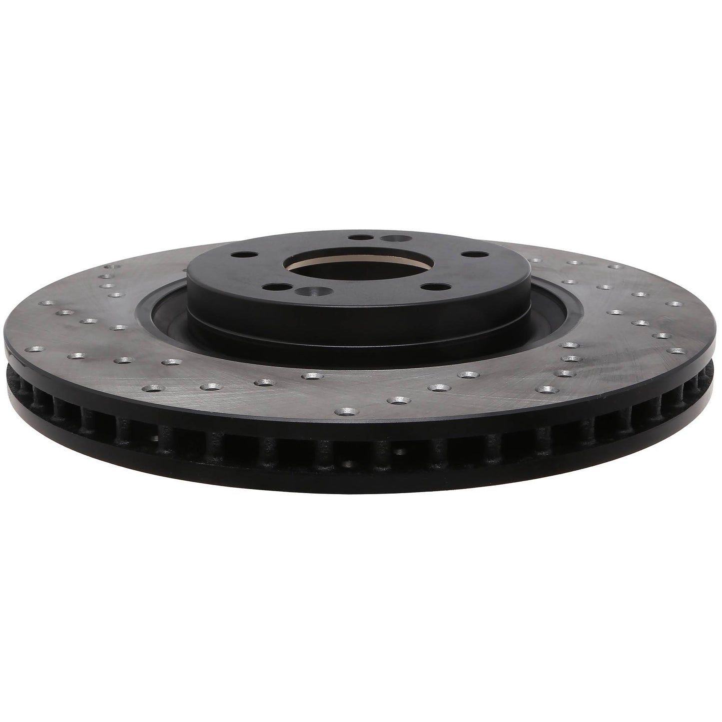 StopTech Sport Cross Drilled Brake Rotor; Front Right