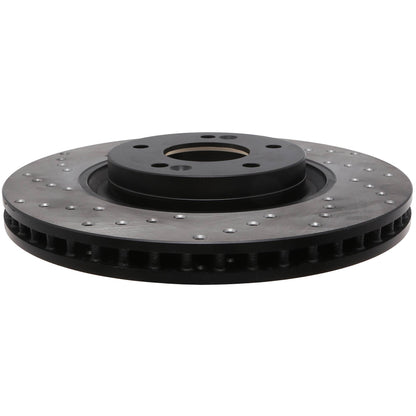 StopTech Sport Cross Drilled Brake Rotor; Front Right